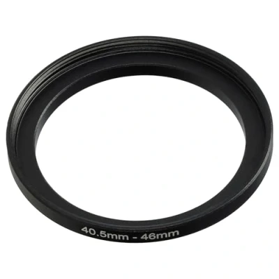Abbildung von vhbw Step Up Ring Adapter von 40,5 mm auf 46 für Kamera Objektiv Filteradapter, Metall, Schwarz