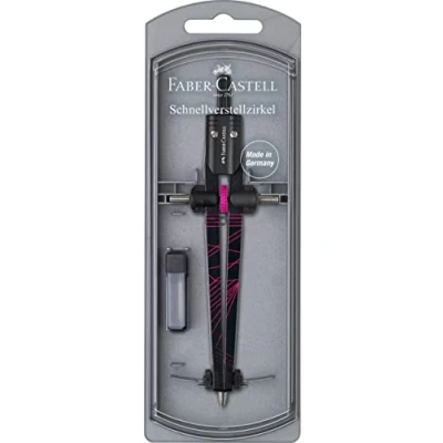 Abbildung von Faber Castell Twister 2022 Zirkel mit Schnell Set Mechanismus Verschiedene Farbvarianten