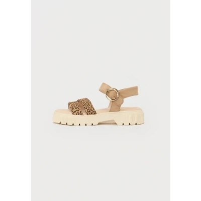 Abbildung von Gabor Schaftsandale, Damen, Größe: 37, Natur/caramel Schuhe