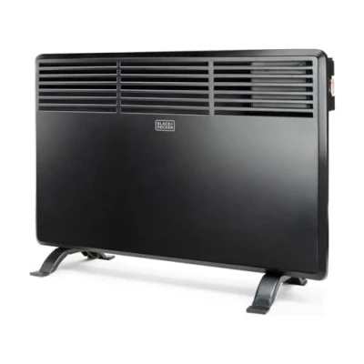 Abbildung von Black &amp; Decker BXCSH1200E, Elektrischer Konvektor Raumheizer, 1,5 m, IPX4, Indoor, Flur, Wand, Schwarz
