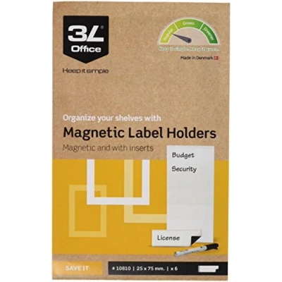 Abbildung von Tarifold Pro Etikettenhalter Magnet 25x75mm VE=6 Stück