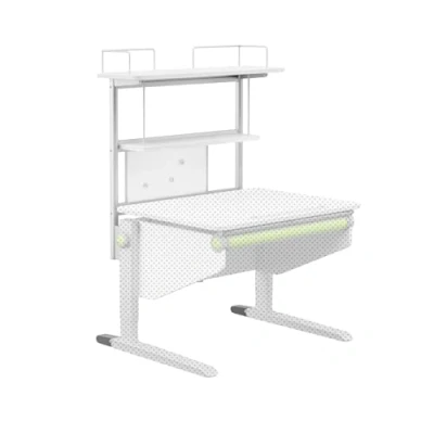 Abbildung von moll Winner Flex Deck Compact, Kinderschreibtisch Erweiterung für den Multifunktionswand, Weiß, 90 x 68 30cm