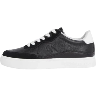 Abbildung von Calvin Klein Herren Cupsole Sneaker Classic Low Top, Schwarz (Black/Bright White), 44