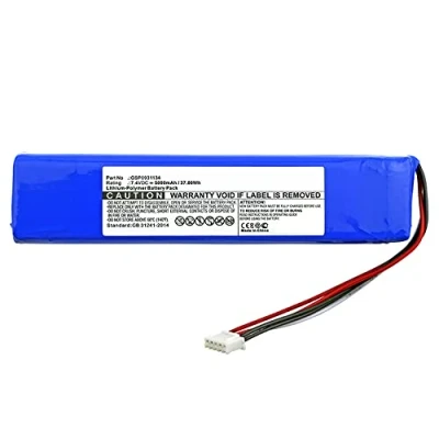 Abbildung von Ersatzakku für JBL GSP0931134, JBLXTREME, Xtreme 7.4V Li Polymer 5000mAh / 37.00Wh