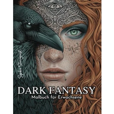 Abbildung von Dark Fantasy Malbuch Dunkle Fantasie Motive mit Hexen, Feen und Nordischen Griechischen Mythen: Geschenk 50 Motiven von Mythen