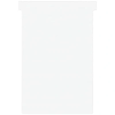 Abbildung von Nobo T Karten Tabs oben 15 mm unten 124 x 112 180 Größe 4 100 Stück weiß