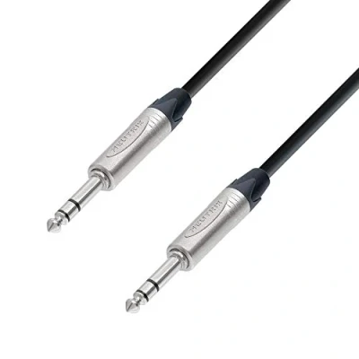 Abbildung von Adam Hall Cables 5 STAR BVV 0500 Patchkabel Neutrik 6,3 mm Klinke stereo auf m
