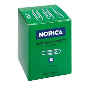 Abbildung von ALCO Albert 2210 Briefklammern mit Kugelenden, verzinkt, 24 mm, 1000 Stück
