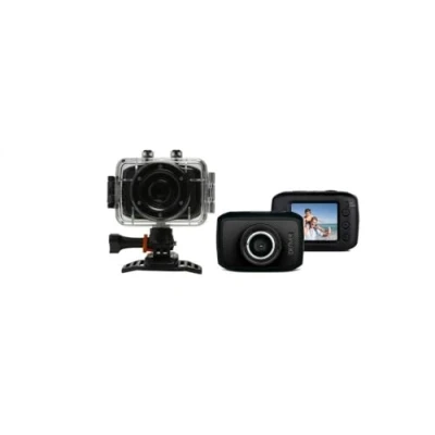 Abbildung von Denver HD Actioncam (5 Megapixel, 3,3 cm (1,7 Zoll) Display, CMOS Sensor, USB) inkl. wasserdichtem Gehäuse bis 10 m
