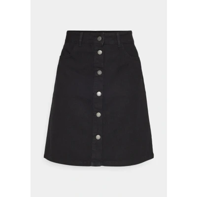 Abbildung von ONLY Onlfarrah BOX Alinienrock, Damen, Größe: 34, Black denim