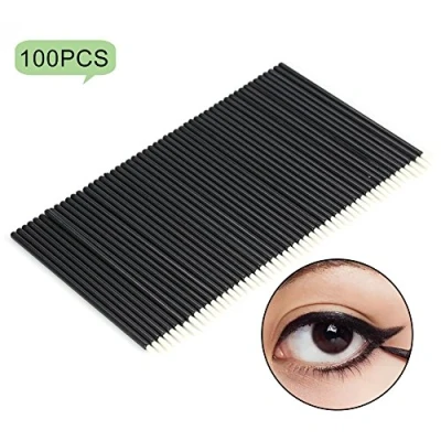 Abbildung von Einweg Eyeliner Pinsel, Brino 100 Pcs/Set Lidschatten Applikator und Augen Make Up Kosmetische Werkzeug