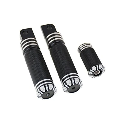 Abbildung von HDBUBALUS Motorradzubehör Fußrasten und Shifter Peg, kompatibel mit Harley Sportster Touring Dyna Softail Custom