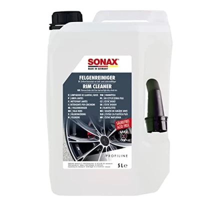 Abbildung von SONAX PROFILINE FelgenReiniger säurefrei (5 Liter) entfernt Bremsstaub von Stahl sowie Leichtmetallfelgen Art Nr. 02305000