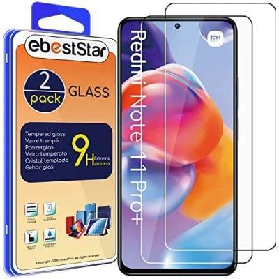 Abbildung von ebestStar {2 Stück) Panzer Schutz Glas für Xiaomi Redmi Note 11 Pro+ 5G, 3D Displayschutz, 9H gehärte Glas, Abgerundete, Blasenfrei