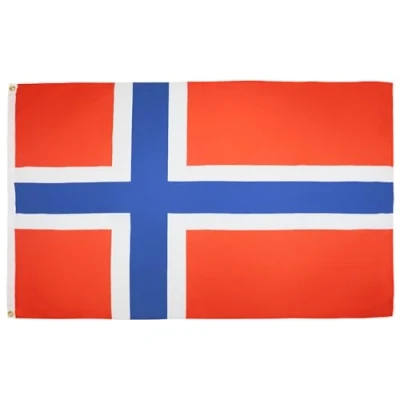 Abbildung von AZ FLAG Flagge Norwegen 90x60 cm Norwegische Fahne 100% Polyester mit Messing Ösen 50g
