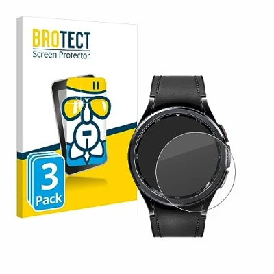 Abbildung von BROTECT Schutzglas für Samsung Galaxy Watch 6 Classic (43 mm) (3 Stück) Schutzfolie Panzer Folie Glas [Extrem Kratzfest 9H, Anti Fingerprint,