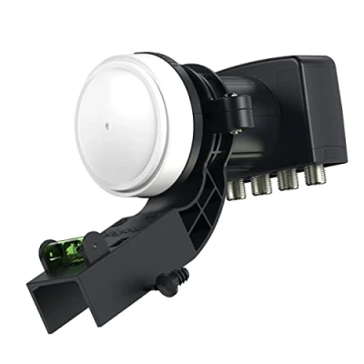 Abbildung von Visiblewave 4K Quad LNB 4 Ausgang HD für Sky / Freesat mit Halterung