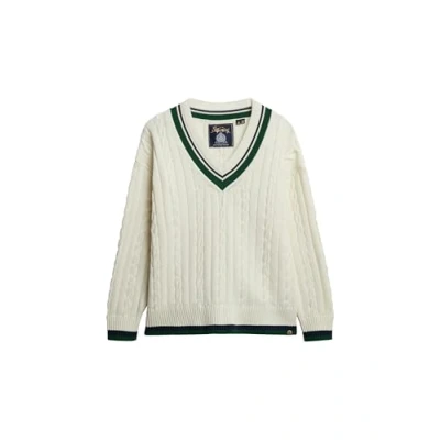 Abbildung von Superdry Strickpullover, Damen, Größe: 42, Off white
