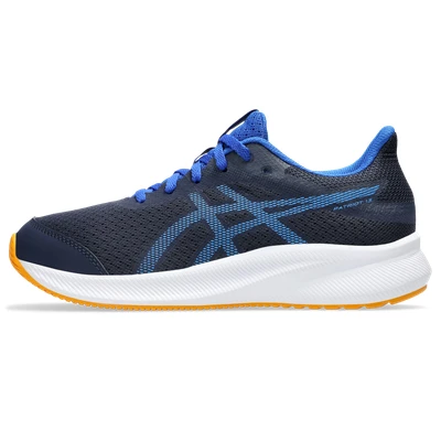 Abbildung von Asics Patriot 13 Unisex Laufschuh Straße für Kinder, Größe: 39, Indigo blue/blue coast Schuhe