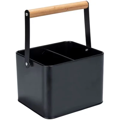 Abbildung von WENKO Organizer &quot;Baco&quot;, robust, pulverbeschichtetem, schwarzem Metall