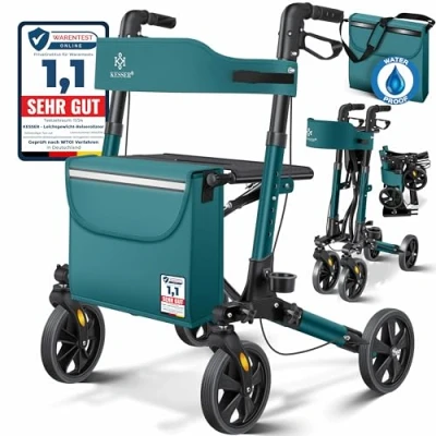 Abbildung von KESSER Rollator, Rollator Gehwagen Gehhilfe klappbar Alu Laufhilfe
