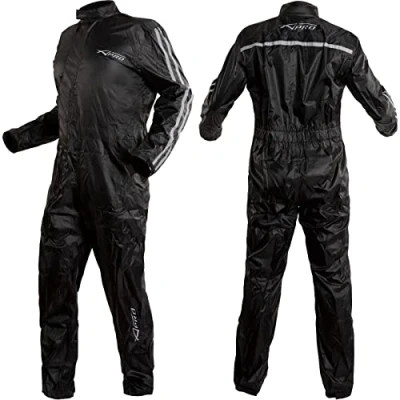 Abbildung von A Pro Regenkombi Wasserdicht Regenanzug Regenhose Regenjacke Motorrad Silber XL