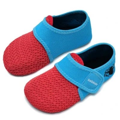 Abbildung von IceUnicorn Hausschuhe Kinder Atmungsaktive Pantoffeln Leicht Rutschfest Kleinkinder Hüttenschuhe Jungen Mädchen Slippers(Rot Spinne,26/27EU)