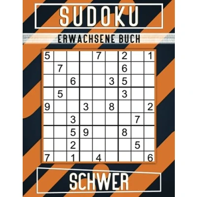 Abbildung von Sudoku Erwachsene Buch Schwer: 600 Großdruck Rätsel mit Lösungen, Geschenkidee für Erwachsene, Oma, Opa.