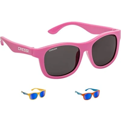 Abbildung von Cressi Unisex Babys Teddy Sunglasses Polarisiert Kinder Sonnenbrille, Rosa/Geräucherte Linse, 3/5 Jahre