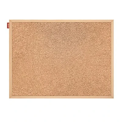 Abbildung von Memobe Pinnwand Kork 120x90 cm Pinwand Korktafel mit Holzrahmen Korkplatte für Foto Hängen, Notizen Korkwand Naturkorkoberfläche Cork Board Büro Korkplatten die Wand