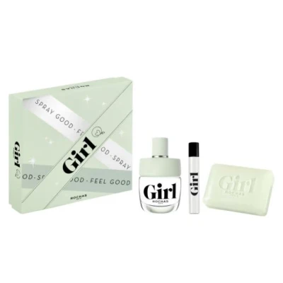 Abbildung von Rochas Fragrances GIRL GIFT SET (EDT 60ML + 7.5ML SOAP) Duftset, Damen, Größe: One Size,