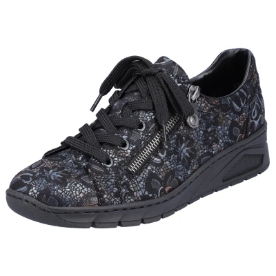 Abbildung von Rieker Sneaker low, Damen, Größe: 36, Schwarz Schuhe