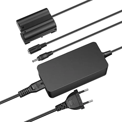 Abbildung von NEEWER Virtueller Batterie mit AC/DC Koppler, ersetzt die Stromversorgung des EP 5B/EN EL15, kompatibel Nikon Z5 Z6 Z7 Z6II Z7II D500 D610 D750 D780 D800 D810 D850 D7000 D7100 D7200 D7500