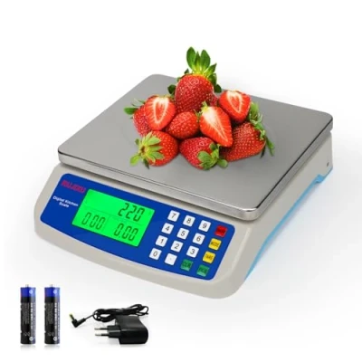 Abbildung von Digitale Küchenwaagen 30kg waage küche Edelstahl Digitalwaage mit LCD Display und Tara Funktion Digital Feinwaage PCS zählwaage&#039;, 3 Einheiten Konvertierung