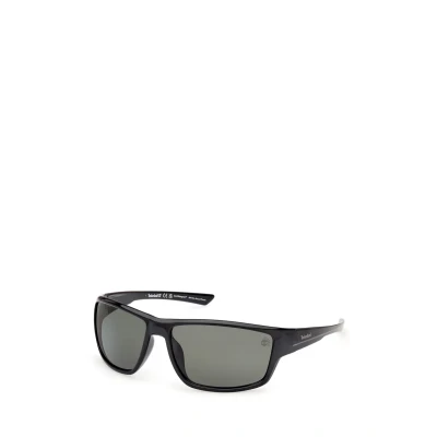 Abbildung von Timberland Iniettato Sonnenbrille, Herren, Größe: One Size, Nero lucido verde scuro