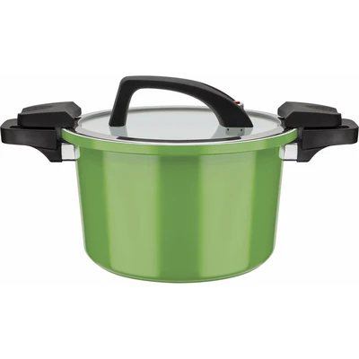 Abbildung von GSW Dampfgartopf &quot;Ceramica green&quot;, Aluminium, (1 tlg.), Dampfkochtopf, mehrfache Ceramic Versielgung, Induktion