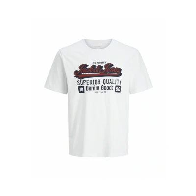 Abbildung von JACK &amp; JONES Jjelogo Tee Ss Oneck 2 Col Aw25 Noos Pls Plus Size