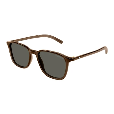Abbildung von Mont Blanc Sonnenbrille, Herren, Größe: One Size, Brown/grey