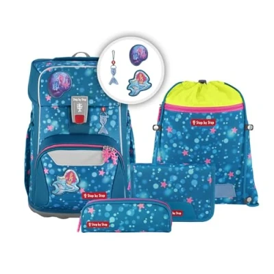 Abbildung von Step by Set 5TEILIG Schulranzen für Kinder, Größe: One Size, Mermaid lola