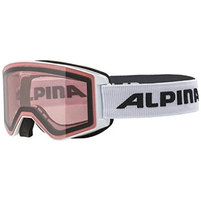 Abbildung von Alpina Sports Skibrille NARKOJA Q Herren Ski und Snowboardbrille white matt