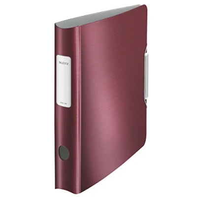 Abbildung von LEITZ Aktenordner 180 Active Style 1109, Ordner schmal, Alu Optik, aufgeklebtes Rückenschild