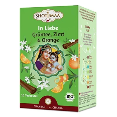 Abbildung von Shoti Maa Bio Ayurveda Tee In Liebe Grüntee, Zimt &amp; Orange, 28.8 g