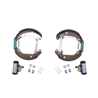 Abbildung von HELLA Shoe Kit Pro 8DB 355 003 911 Bremsensatz, Trommelbremse mit Radbremszylinder PEUGEOT: 306 Schrägheck, Cabrio, CITROËN: ZX Schrägheck