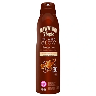 Abbildung von Hawaiian Tropic Island Glow Trockenöl Protective SPF 30 Alta mit Arganöl, 177 ml
