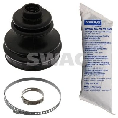 Abbildung von SWAG 30 93 8331 Achsmanschette Gummi mit Fett Schellen AUDI: A3 Schrägheck, A4 B5 Avant, B7 VOLKSWAGEN: Golf 4 Schrägheck