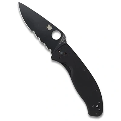 Abbildung von Spyderco Tenacious G 10 Black Blade 1/2 Serrated C122GBBKPS