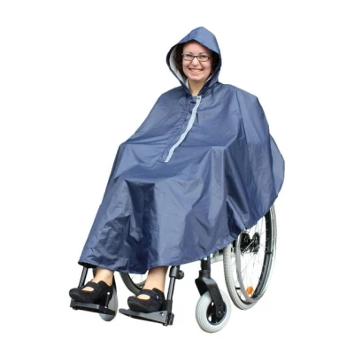 Abbildung von Rolko Fußsack Rollstuhl Regenponcho Regenschutz Rollstuhlfahrer (1 tlg), wasserabweisend