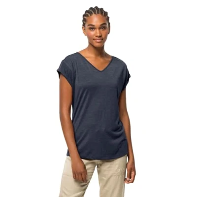 Abbildung von Jack Wolfskin Coral Coast T W Tshirt basic, Damen, Größe: XS, Night blue