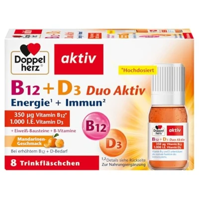 Abbildung von Doppelherz B12 + D3 Duo Aktiv 8 St