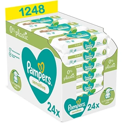 Abbildung von Pampers (Alte Version), Babytücher 0%, 1248 Tücher (24 x 52 Stück)
